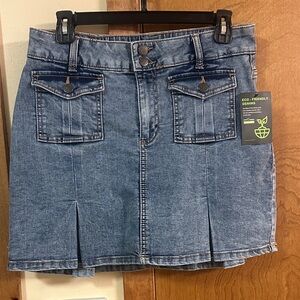 Eco-Friendly Denim Skirt - Blue